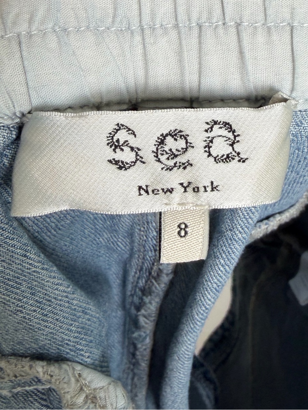 Sea Alyssa Paperbag Denim Shorts 8 - Picture 4 of 16